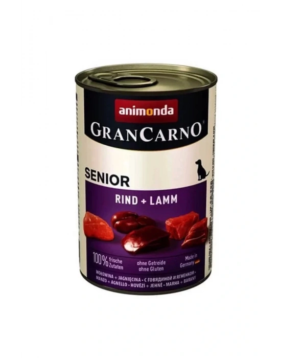 Animonda Gran Carno Senior Kuzu Etli Yaşlı Köpek Konservesi 400 Gr