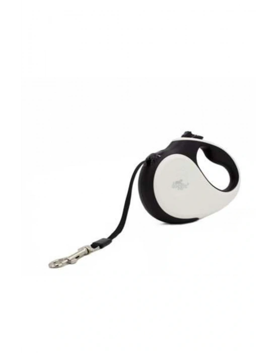 Doggie Soft Otomatik Köpek Uzatma Tasması Large Beyaz 50 Kg 5 Mt