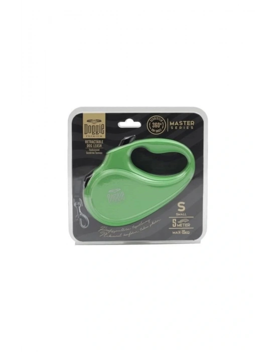 Doggie Master Otomatik Köpek Uzatma Tasması Small Yeşil 15 Kg 5 Mt