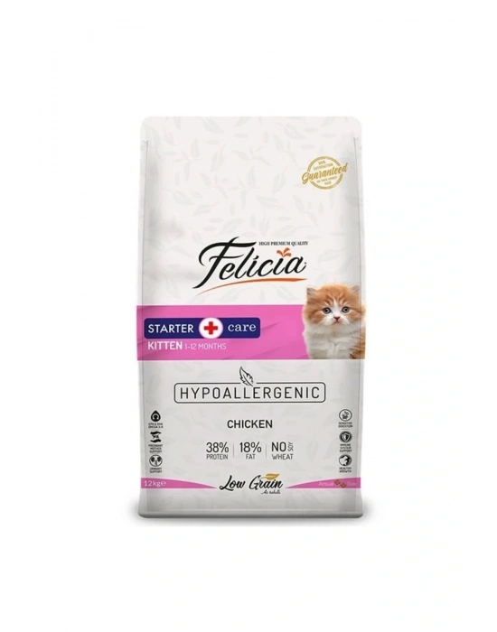 Felicia Düşük Tahıllı Hipoalerjenik Tavuklu Anne Ve Yavru Kedi Maması 12 Kg