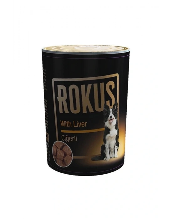 Rokus Ciğerli Yetişkin Konserve Köpek Maması 410 Gr