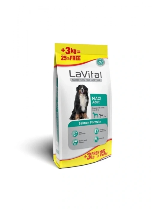 Lavital Maxi Somonlu Yetişkin Köpek Maması 15 Kg