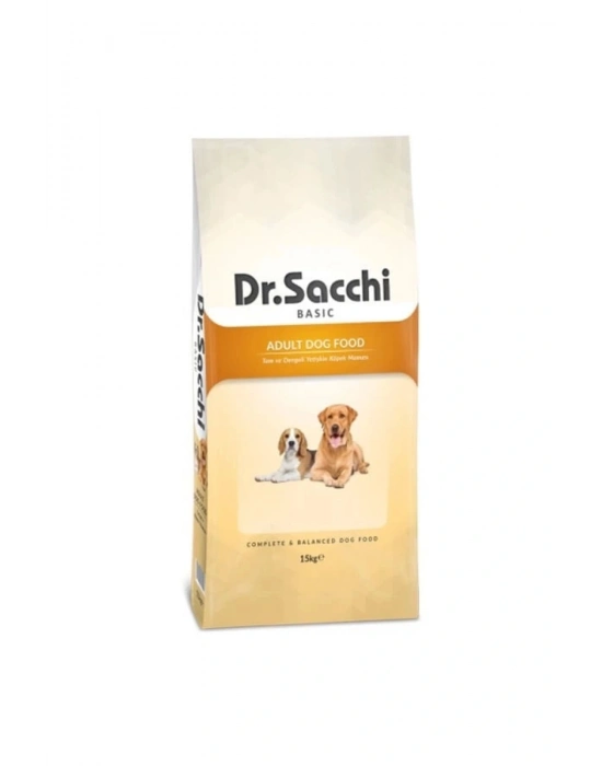 Dr.Sacchi Basic Chicken Tavuklu Yetişkin Köpek Maması 15 Kg