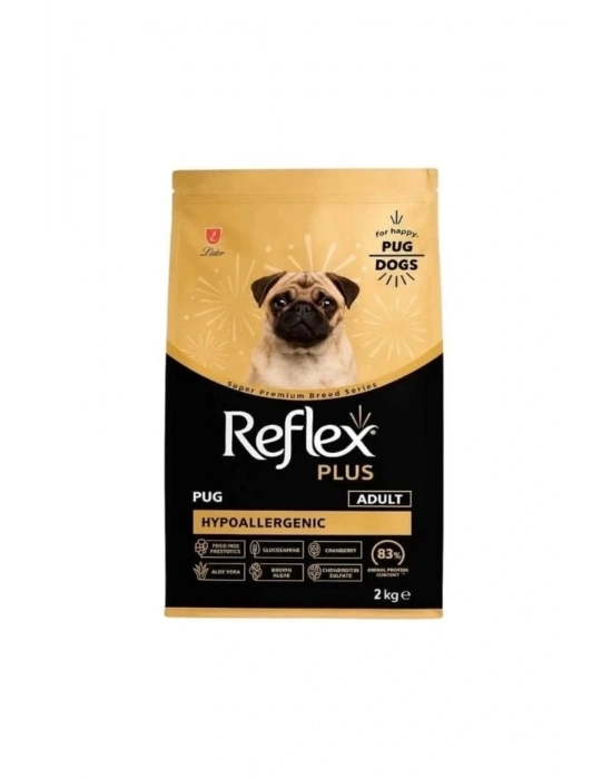Plus Pug Hypoallergenic Tavuklu Yetişkin Köpek Maması 2 Kg