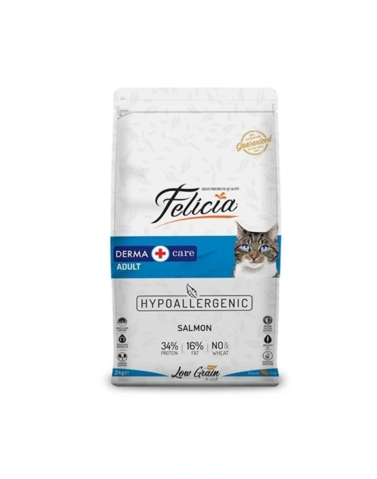Felicia Düşük Tahıllı Hipoalerjenik Somonlu Yetişkin Kedi Maması 2 Kg