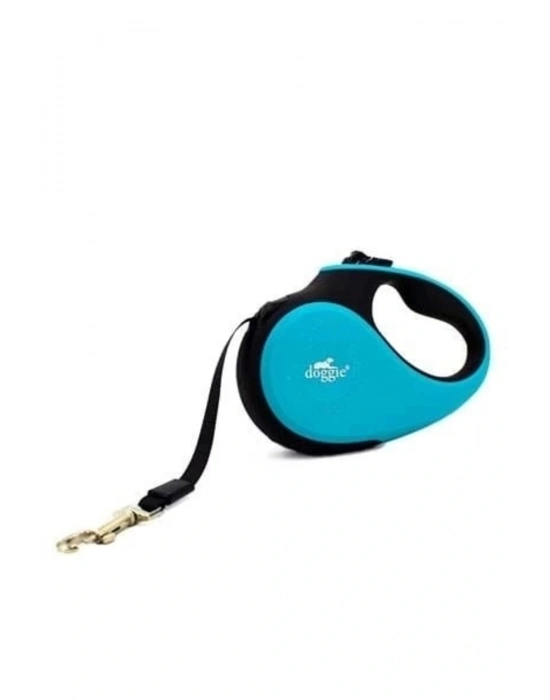 Doggie Soft Otomatik Köpek Uzatma Tasması Large Açık Mavi 50 Kg 5 Mt