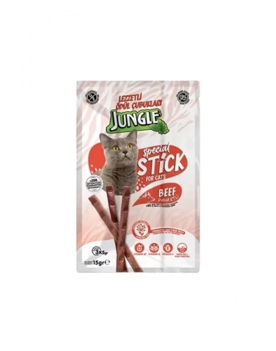 Jungle Dana Etli Stick Kedi Ödülü 3 Adet 5 Gr