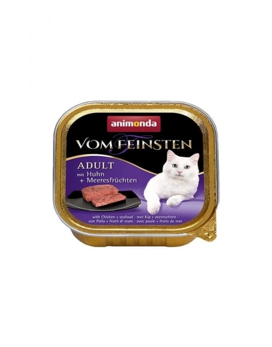 Animonda Tavuk Ve Deniz Mahsüllü Yetişkin Konserve Kedi Maması 100 Gr
