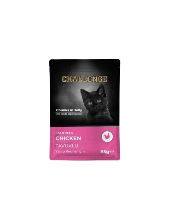 Challenge Tavuklu Pouch Yavru Konserve Kedi Maması 85 Gr