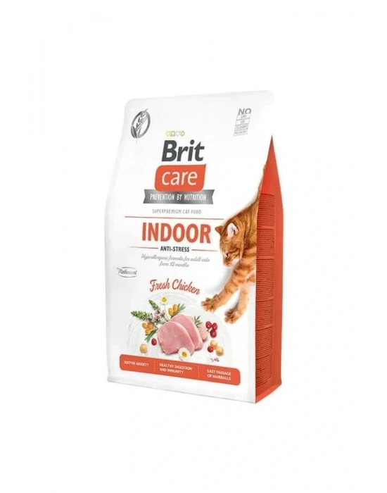 Brit Care Hipoalerjenik İndoor Anti Stress Tavuklu Kedi Maması 2 Kg