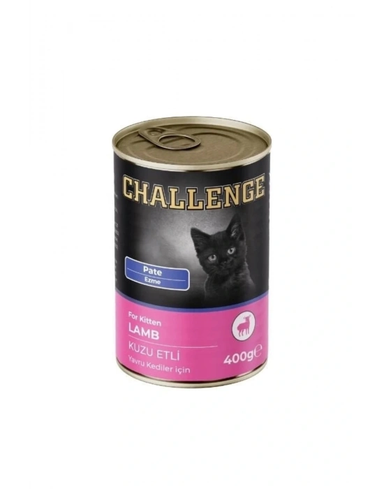 Challenge Pate Kuzu Etli Yavru Konserve Kedi Maması 400 Gr