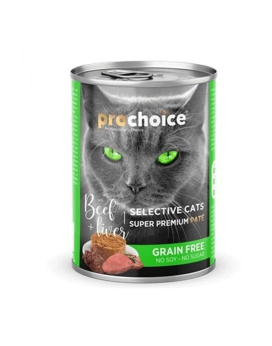 Pro Choice Selective Biftek Ve Ciğerli Yetişkin Konserve Kedi Maması 400 Gr