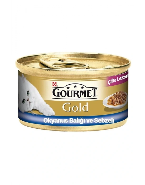 Gourmet Gold Okyanus Balıklı Yetişkin Konserve Kedi Maması 85 Gr