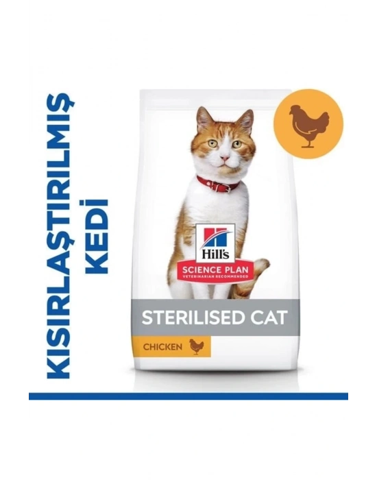 Hills Young Sterilised Tavuklu Kısırlaştırılmış Kedi Maması 8+2 Kg