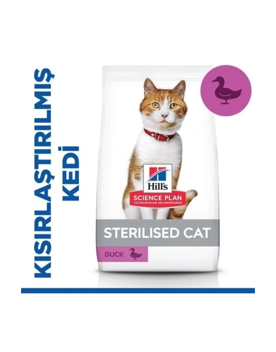Hills Young Sterilised Ördekli Kısırlaştırılmış Kedi Maması 3 Kg