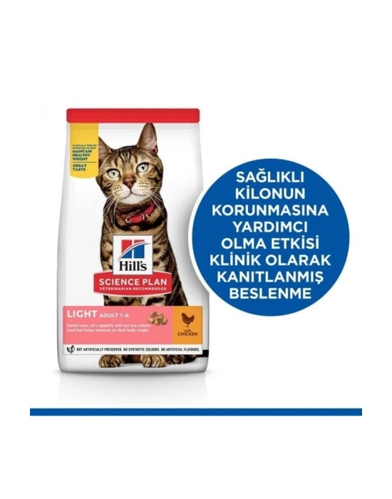 Hills Light Tavuklu Yetişkin Diyet Kedi Maması 3 Kg