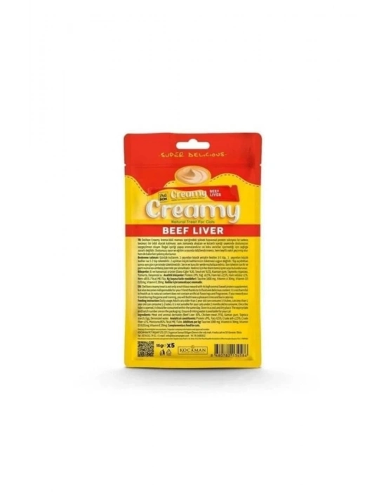 Creamy Dana Ciğerli Sıvı Ödül Maması 5X15 Gr