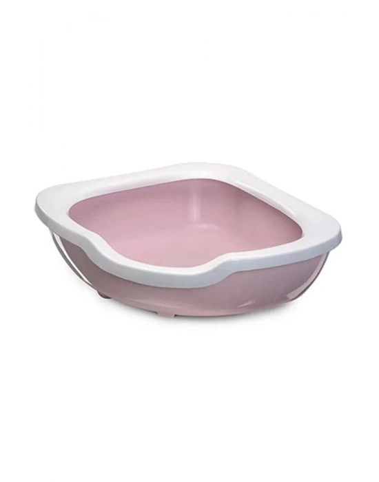 İmac Fred Köşe Açık Kedi Tuvaleti Pembe 50X65X15.5 Cm