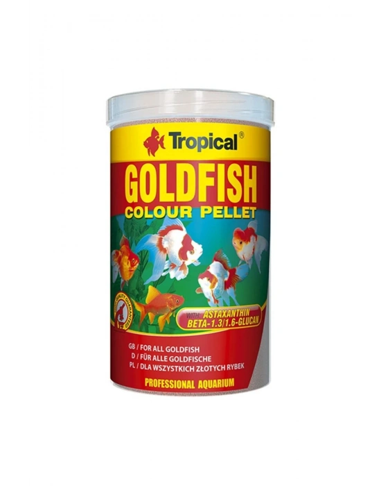 Goldfish Colour Pellet Japon Balıkları için Pellet Balık Yemi 100 Ml 30 Gr