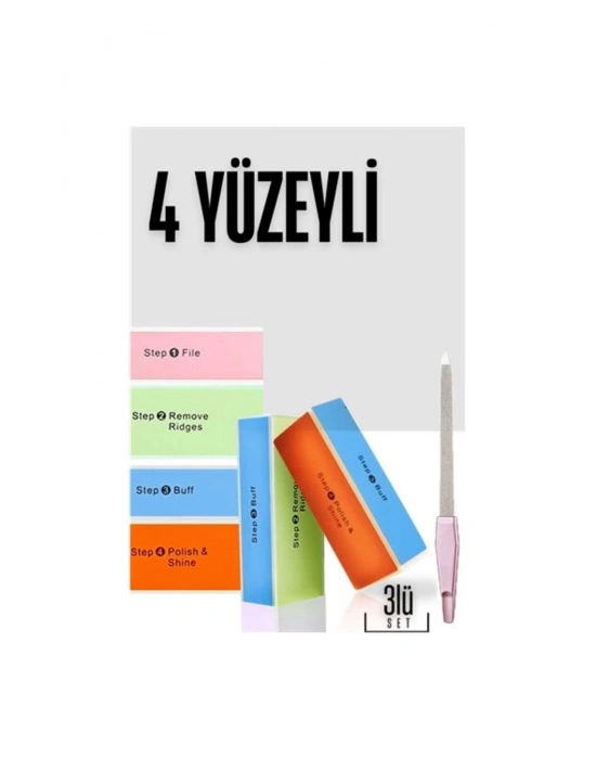 BFS 4 Yüzeyli Törpü ve Parlatma Blok Sünger 3 lü Set