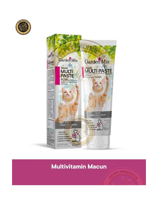 Garden Mix Multivitamin Kedi Malt Macunu 100 Gr - Petshopundan
