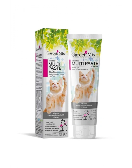 Garden Mix Multivitamin Kedi Malt Macunu 100 Gr - Petshopundan
