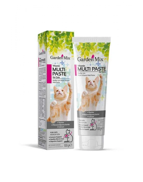 Garden Mix Multivitamin Kedi Malt Macunu 100 Gr - Petshopundan