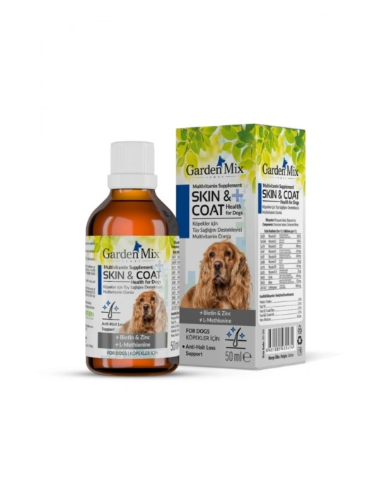 Garden Mix Multivitamin Köpekler İçin Tüy Sağlığını Destekleyici Damla 50 Ml