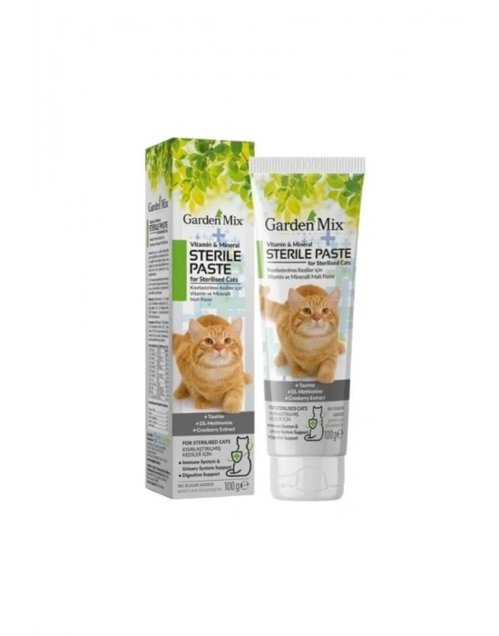 Garden Mix Steril Multivitamin Kedi Malt Macunu 100 Gr