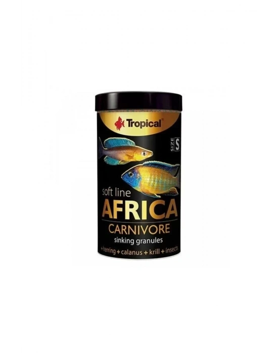 Tropical Softline Africa Africa Balıkları Için Yumuşak Taneli Balık Yemi Small 250 Ml 150 Gr