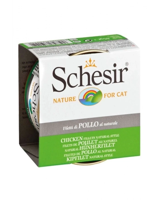 Schesir Tavuklu Naturel Konserve Kedi Maması 85 Gr