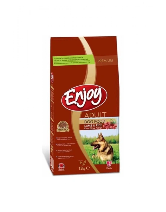 Enjoy Kuzulu Ve Pirinçli Yetişkin Köpek Maması 15 Kg