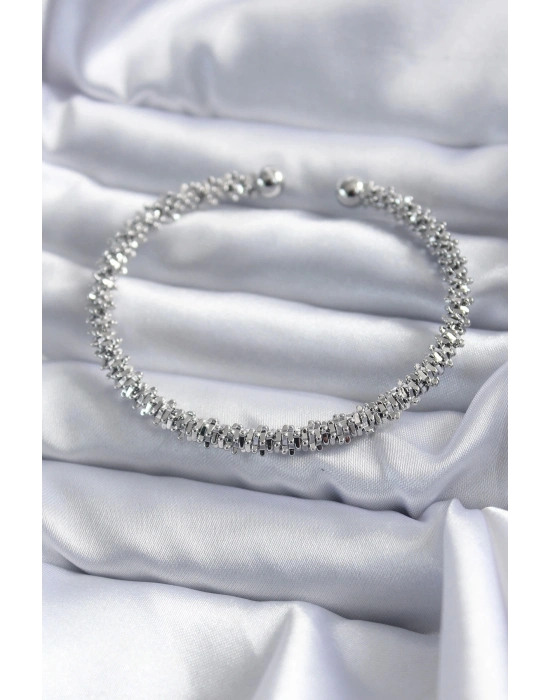 BFS 316L Çelik Gümüş Renk Kadın Bileklik