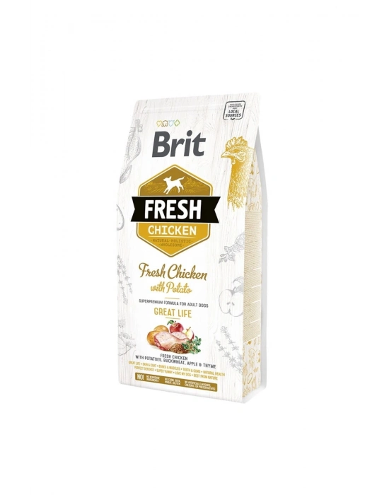 Brit Fresh Tavuk Ve Patatesli Yetişkin Köpek Maması 12 Kg