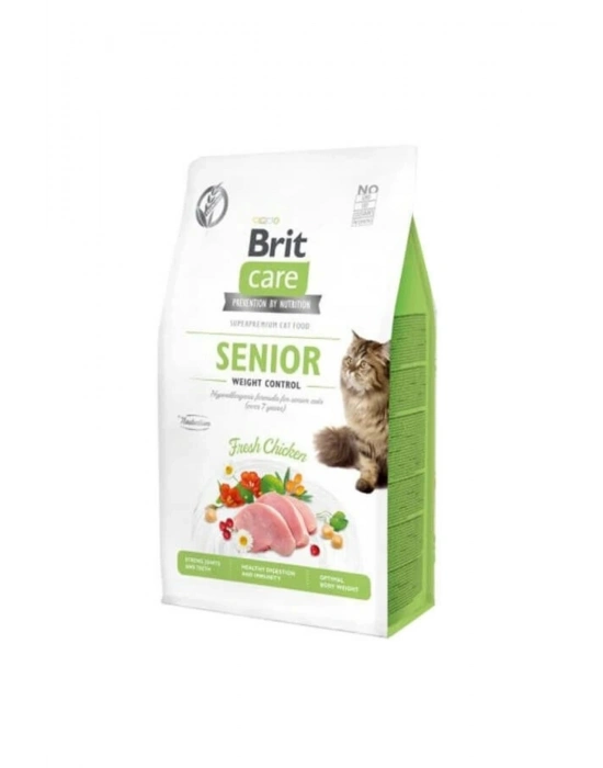 Brit Care Senior Weight Control Düşük Kalorili Yaşlı Kedi Maması 2 Kg