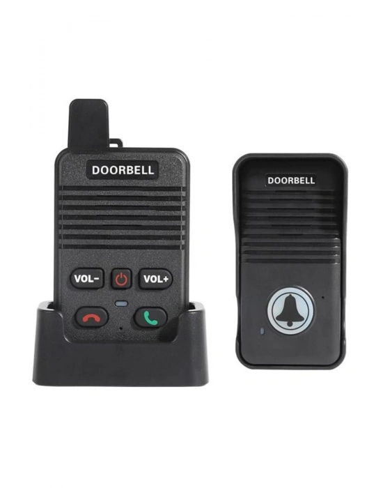 Mv-28437 Kablosuz 200 Metre Sesli İki Yönlü Konuşmalı Ev-Daire-Ofis-Apartman İçin Şarj Edilebilir K