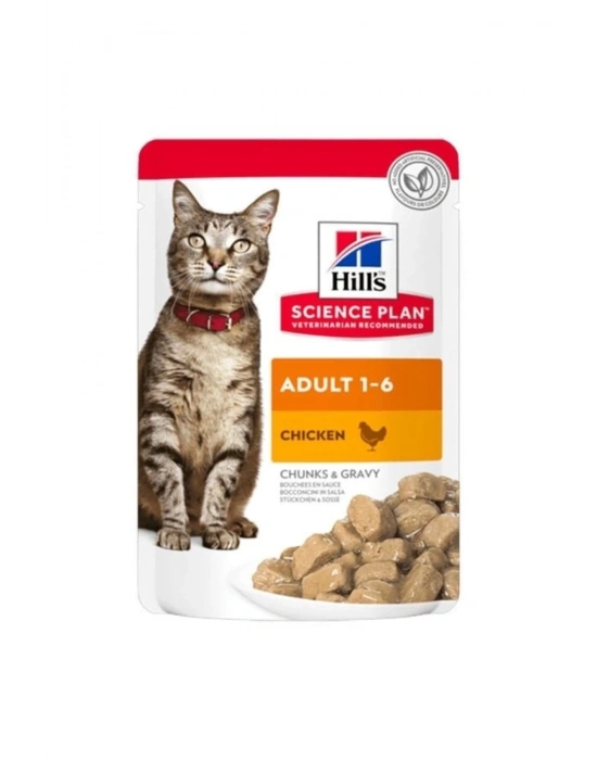 Hills Adult Tavuklu Pouch Yetişkin Konserve Kedi Maması 85 Gr