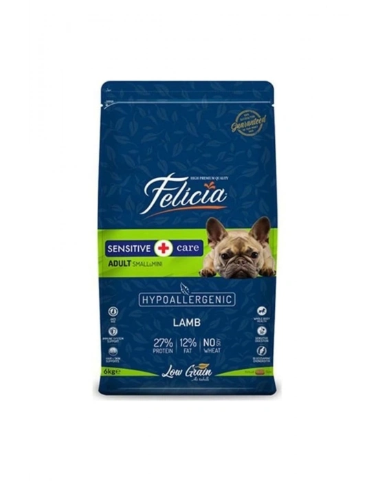 Felicia Düşük Tahıllı Hipoalerjenik Kuzu Etli Küçük Irk Yetişkin Köpek Maması 3 Kg