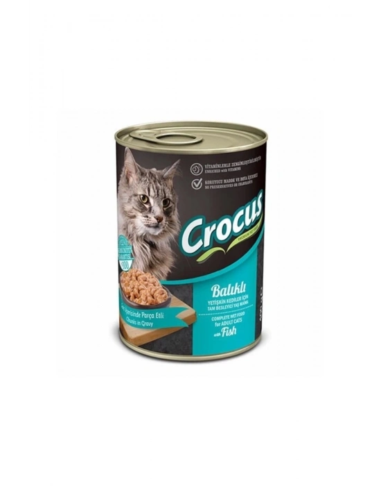 Crocus Balıklı Yetişkin Kedi Yaş Maması 400 Gr