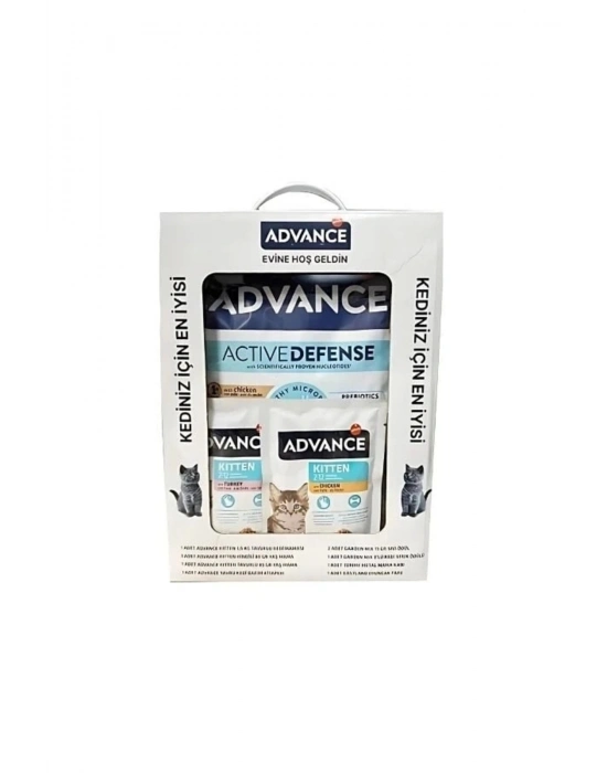 Advance Tavuk Etli Yavru Kedi Maması 1.5 Kg 2 Pouch Hediye