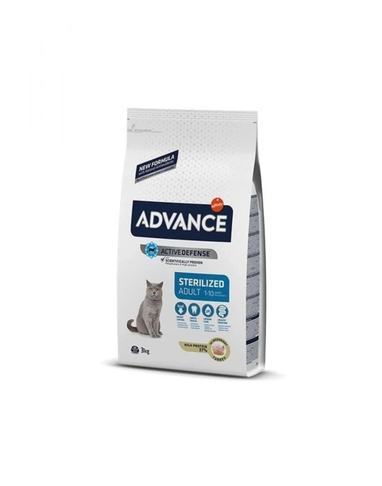 Advance Sterilised Hindili Yetişkin Kısırlaştırılmış Kedi Maması 3 Kg