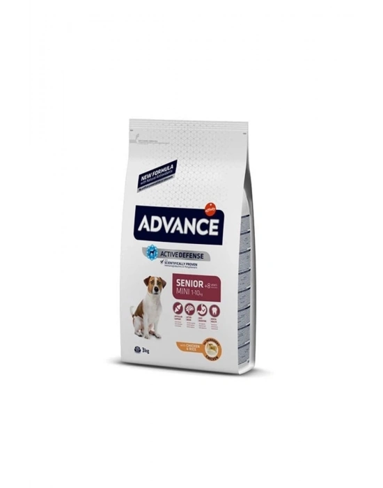 Advance Senior Mini Tavuklu Küçük Irk Yaşlı Köpek Maması 3 Kg