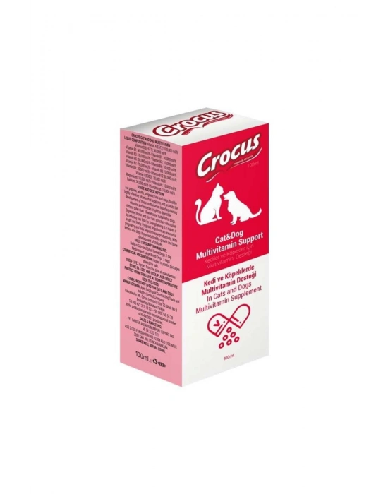 Crocus Kedi Ve Köpek Sıvı Multivitamin Destek 100 Ml