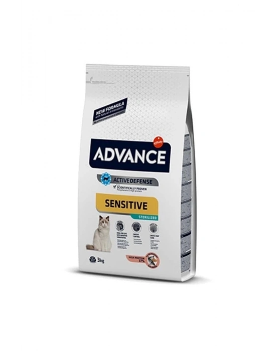 Advance Sensitive Somonlu Hassas Kısırlaştırılmış Kedi Maması 3 Kg