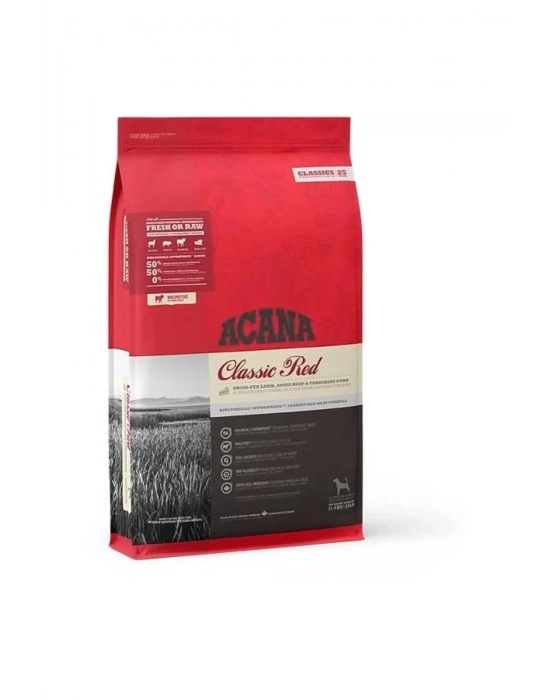 Acana Classics Red Düşük Tahıllı Etli Ve Sebzeli Yetişkin Köpek Maması 14.5 Kg