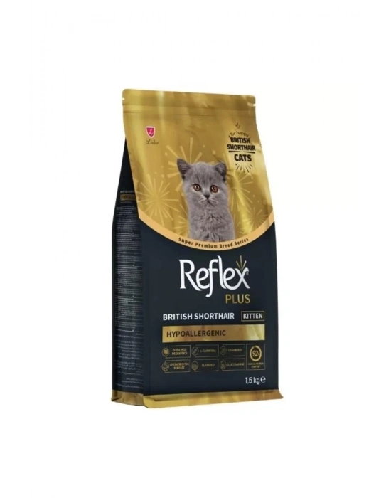 Plus British Shorthair Tavuklu Ve Kızılcıklı Yavru Maması 1.5 Kg