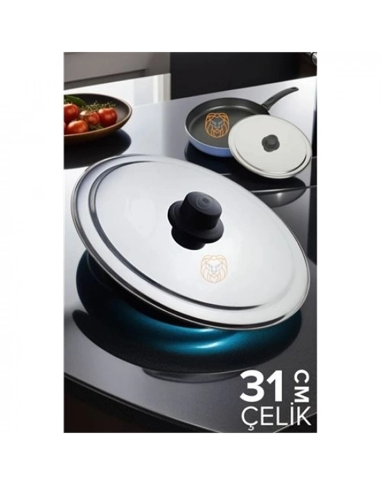 31 cm Kızartma Tavası Kapağı Çelik Żelazny Design 719802