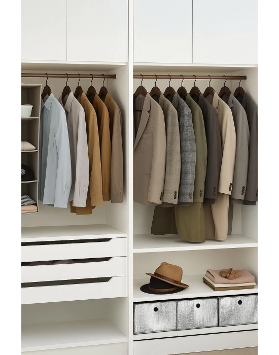 6’lı Ahşap Görünümlü Askı Kahve 44 cm