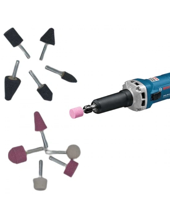 6mm 10lu Taşlama Seti Gravür Dremel Taşlama Zımpara Ucu Seti