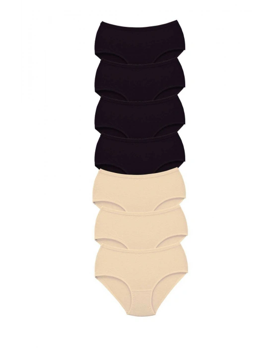 7 Adet Tutku Kadın Yüksek Bel Bato Kalın Lastik Külot S2